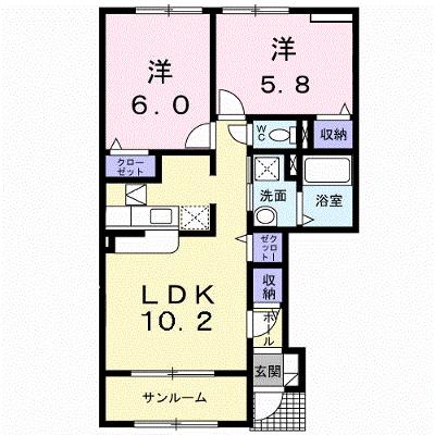 アンダンテ 103【管理NO：1-017443501-01030】 ★家具家電は申し込み後に搬入します★ ★2026年08月下旬入居可能★の外観画像