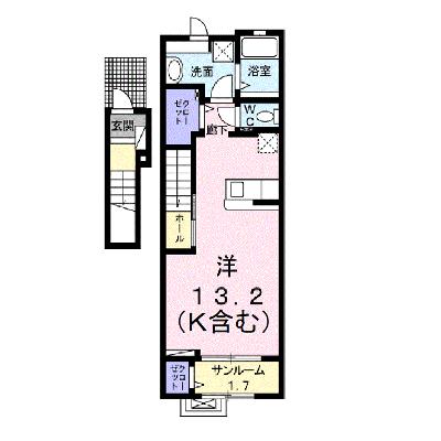 ノムラ・シュロスＢ 202【管理NO：1-025574302-02020】 ★家具家電は申し込み後に搬入します 2026年09月中旬入居可能の外観画像