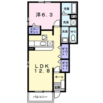 サン・パール　Ⅰ 101【管理NO：1-013120601-01010】 ★家具家電は申し込み後に搬入します★ ★2026年09月中旬入居可能★の外観画像