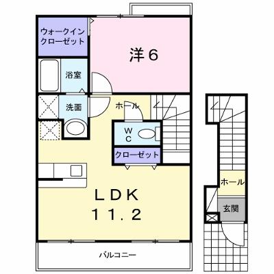 アヴニール　Ⅱ 202【管理NO：1-014181402-02020】 ★家具家電は申し込み後に搬入します 2026年08月中旬入居可能の外観画像