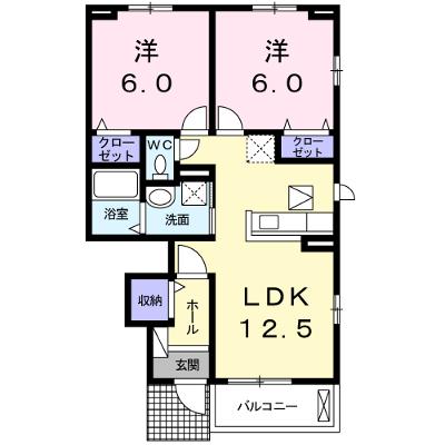 ベル　ネージュ 102【管理NO：1-021280601-01020】 ★家具家電は申し込み後に搬入します★の外観画像