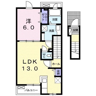 プルメリア 203【管理NO：1-024601601-02030】 ★家具家電は申し込み後に搬入します★の外観画像