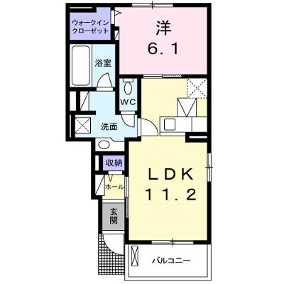 グランディアス．Ⅵ 103【管理NO：1-022336502-01030】 ★家具家電は申し込み後に搬入しますの外観画像