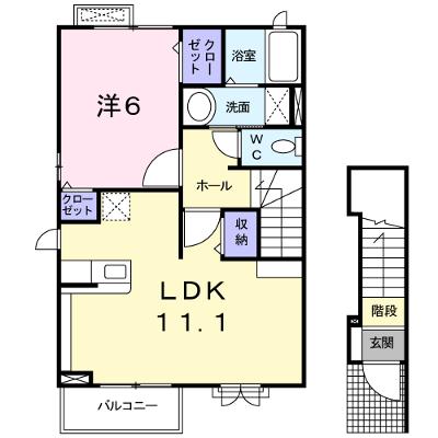 リヴェール 201【管理NO：1-023080001-02010】 ★家具家電は申し込み後に搬入します★の外観画像