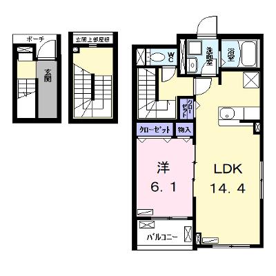 ハピネス 301【管理NO：1-027302901-03010】 ★家具家電は申し込み後に搬入します 2026年08月上旬入居可能の外観画像