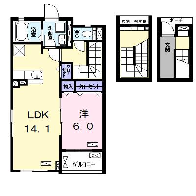 アンジュ 302【管理NO：1-026873601-03020】 ★家具家電は申し込み後に搬入します 2026年08月中旬入居可能の外観画像