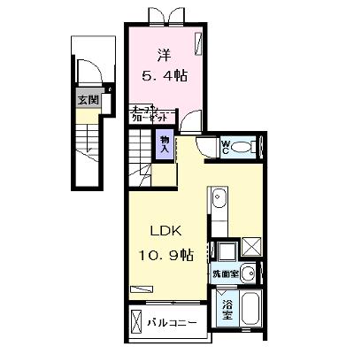 ＹＫ　ＰＬＡＣＥ 203【管理NO：1-022840401-02030】 ★家具家電は申し込み後に搬入します★ ★2026年08月下旬入居可能★の外観画像