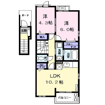 フローラル大野木 201【管理NO：1-023423501-02010】 ★家具家電は申し込み後に搬入します★ ★2026年08月中旬入居可能★の外観画像