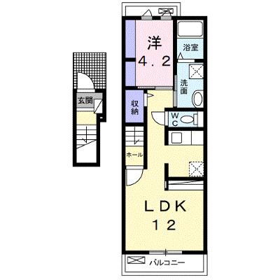 シェ・トワ 202【管理NO：1-022821701-02020】 ★家具家電は申し込み後に搬入します★ ★2026年08月下旬入居可能★の外観画像