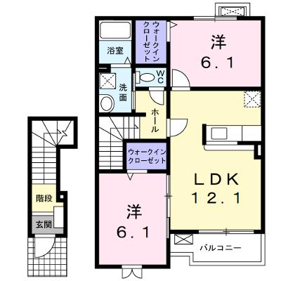 プラシードＢ 203【管理NO：1-014968402-02030】 ★家具家電は申し込み後に搬入します 2026年08月上旬入居可能の外観画像