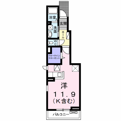 ル・クールⅠ 103【管理NO：1-018734701-01030】 ★家具家電は申し込み後に搬入します★の外観画像