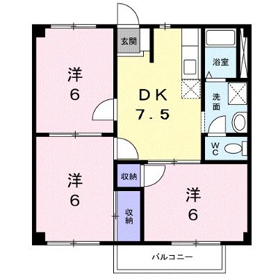 マザーグースⅡ 2C【管理NO：1-003875102-02030】 ★家具家電は申し込み後に搬入します★ ★2026年08月下旬入居可能★の外観画像