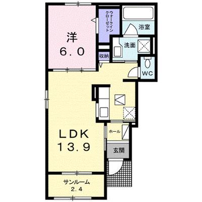 グレイスフラワーⅠ 101【管理NO：1-024821601-01010】 ★家具家電は申し込み後に搬入します 2026年08月中旬入居可能の外観画像