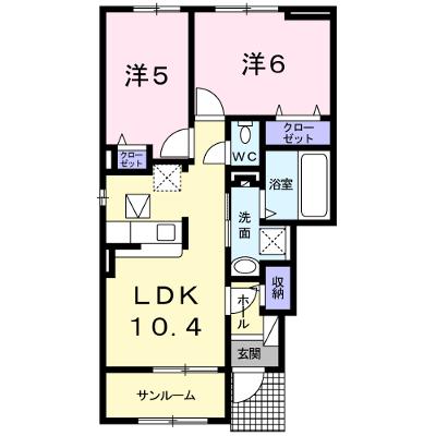カーサ　ミランダ 101【管理NO：1-023503601-01010】 ★家具家電は申し込み後に搬入します 2026年08月中旬入居可能の外観画像