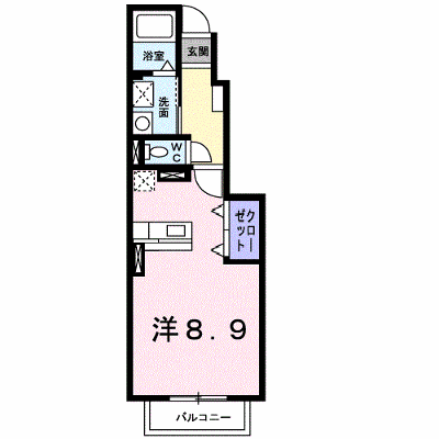メイプルコートⅡ 105【管理NO：1-017291801-01040】 ★家具家電は申し込み後に搬入します★の外観画像