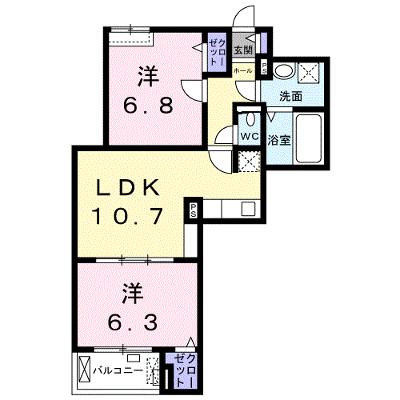 メゾン　アンソレイエ 205【管理NO：1-026627901-02040】 ★家具家電は申し込み後に搬入します★の外観画像