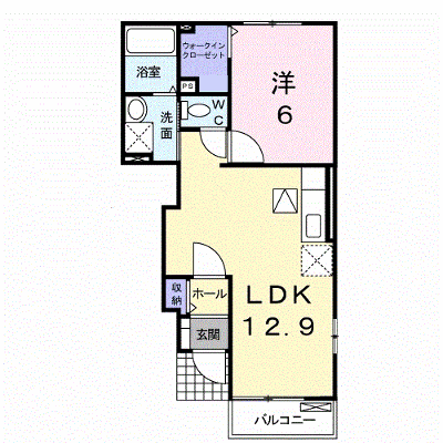 グローヴ・ガーデンⅡ 103【管理NO：1-015651902-01030】 ★家具家電は申し込み後に搬入します★の外観画像