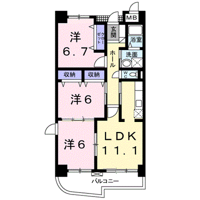 ジュンサンライト 405【管理NO：1-011398301-04040】 ★家具家電は申し込み後に搬入します★の外観画像