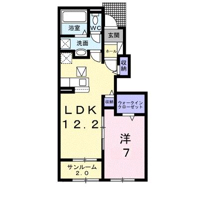 アヴニールⅠ 105【管理NO：1-026609701-01050】 ★家具家電は申し込み後に搬入します★の外観画像