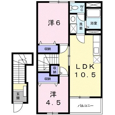 セレッソ十日市Ｂ棟 203【管理NO：1-011116102-02030】 ★家具家電は申し込み後に搬入します★の外観画像