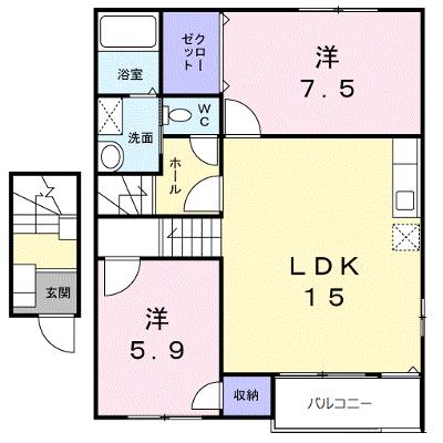 プラシード　ガーデン　Ｄ 202【管理NO：1-012241401-02020】 ★家具家電は申し込み後に搬入します★ ★2026年08月下旬入居可能★の外観画像