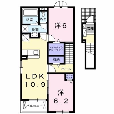 ロータス北泉２ 206【管理NO：1-027116802-02050】 ★家具家電は申し込み後に搬入します★の外観画像