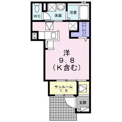 ピースフルライフ 102【管理NO：1-027156001-01020】 ★家具家電は申し込み後に搬入します★ ★2026年08月下旬入居可能★の外観画像