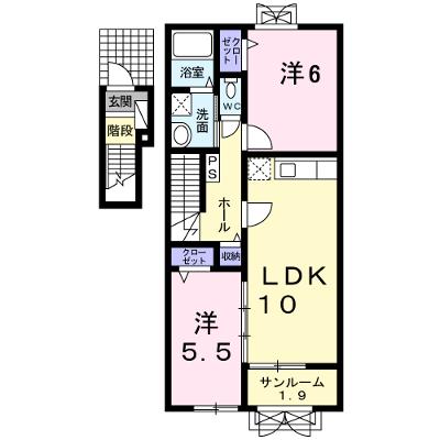 ソレイユベル 203【管理NO：1-015950601-02030】 ★家具家電は申し込み後に搬入します★ ★2026年10月中旬入居可能★の外観画像