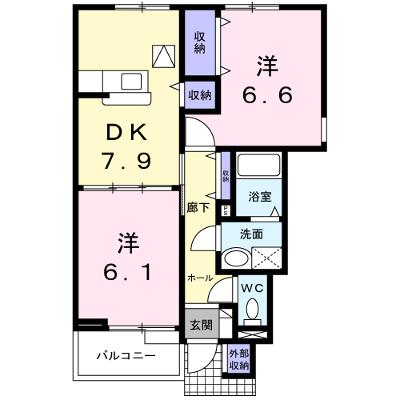 マウントシティⅡＡ 103【管理NO：1-011287401-01030】 ★家具家電は申し込み後に搬入します 2026年08月上旬入居可能の外観画像