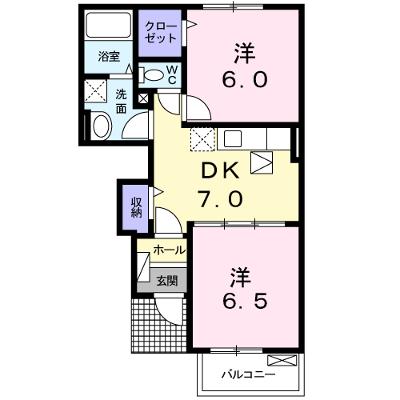 カモミール 102【管理NO：1-016573201-01020】 ★家具家電は申し込み後に搬入します 2026年09月上旬入居可能の外観画像