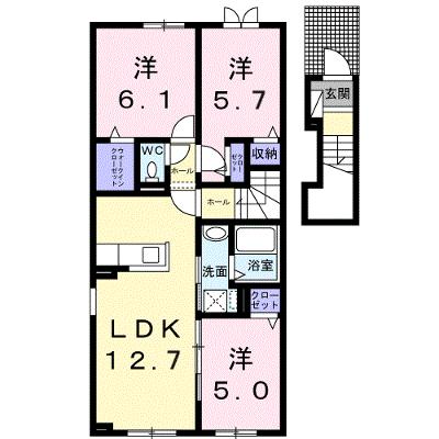 ナナカマド桜木 203【管理NO：1-028666001-02030】 ★家具家電は申し込み後に搬入します 2026年12月上旬入居可能の外観画像