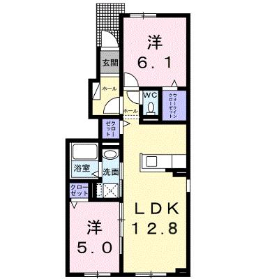 ナナカマド桜木 101【管理NO：1-028666001-01010】 ★家具家電は申し込み後に搬入します 2026年12月上旬入居可能の外観画像