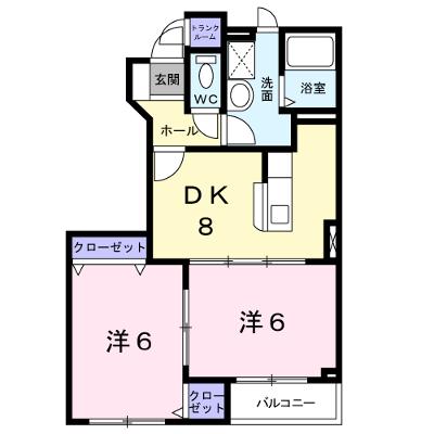 セントプレリーⅤ 102【管理NO：1-013832701-01020】 ★家具家電は申し込み後に搬入します★の外観画像