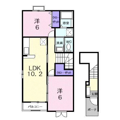 エトワール海谷 201【管理NO：1-014561901-02010】 ★家具家電は申し込み後に搬入します 2026年08月中旬入居可能の外観画像