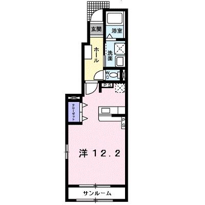 クラ－ル　Ｋ　Ⅱ 105【管理NO：1-016502602-01050】 ★家具家電は申し込み後に搬入します★ ★2026年09月上旬入居可能★の外観画像
