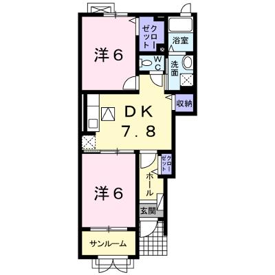クリアウインドＡ 102【管理NO：1-017487901-01020】 ★家具家電は申し込み後に搬入します★ ★2026年08月下旬入居可能★の外観画像