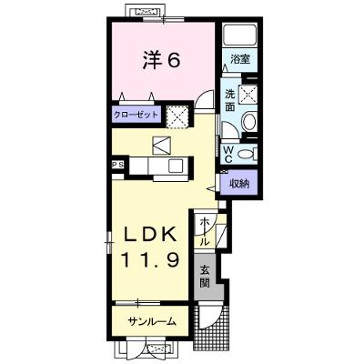 メゾン・袋田Ａ 101【管理NO：1-020837601-01010】 ★家具家電は申し込み後に搬入します★ ★2026年09月上旬入居可能★の外観画像