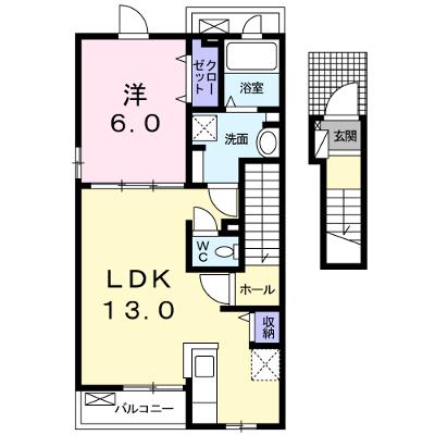 クレセントヒルズ 203【管理NO：1-022917101-02030】 ★家具家電は申し込み後に搬入します★の外観画像