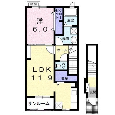 セルバ・セレッソ 202【管理NO：1-024825001-02020】 ★家具家電は申し込み後に搬入します★の外観画像