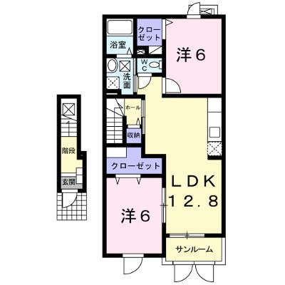 ウィスティリア　パディ弐番館 222【管理NO：1-015343502-02020】 ★家具家電は申し込み後に搬入します★ ★2026年09月上旬入居可能★の外観画像
