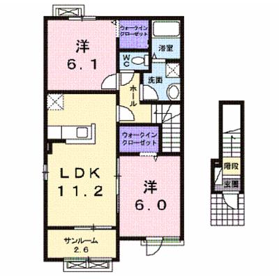 ホワイトリリーⅠ 201【管理NO：1-022866301-02010】 ★家具家電は申し込み後に搬入します 2026年09月上旬入居可能の外観画像