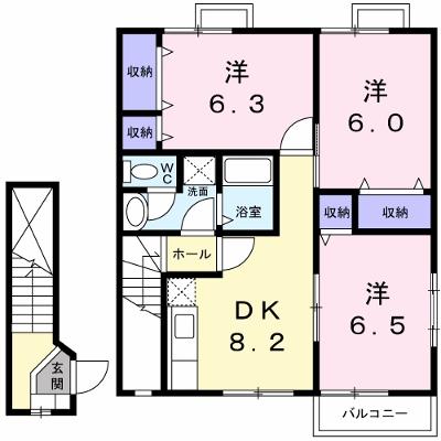 エスポワール本宿Ａ 202【管理NO：1-011030501-02020】 ★家具家電は申し込み後に搬入します 2026年08月下旬入居可能の外観画像