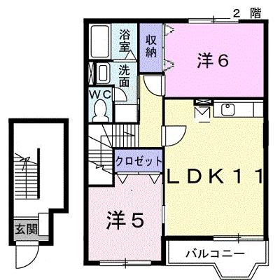 エレガントリブⅡ 203【管理NO：1-010833002-02030】 ★家具家電は申し込み後に搬入します★ ★2026年09月中旬入居可能★の外観画像