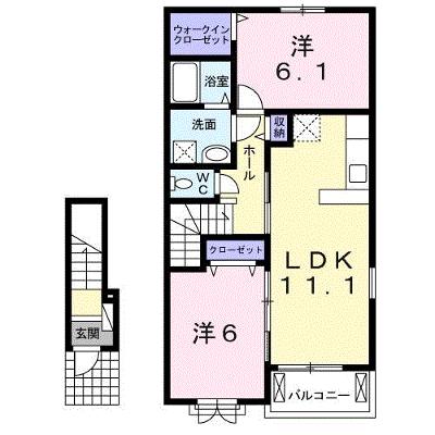 アヴニール・ヒルズⅡ 203【管理NO：1-020109001-02030】 ★家具家電は申し込み後に搬入します★ ★2026年09月上旬入居可能★の外観画像