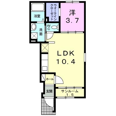 ラフレシールⅡ 105【管理NO：1-018107401-01050】 ★家具家電は申し込み後に搬入します 2026年08月上旬入居可能の外観画像