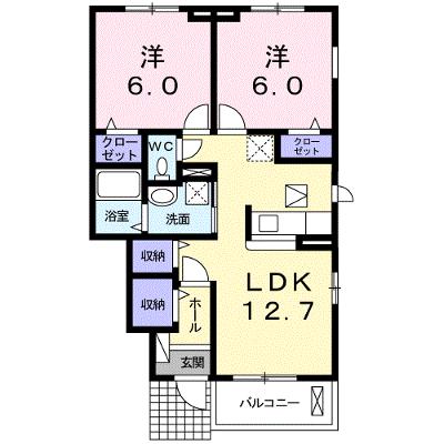 サンビレッジⅢ 102【管理NO：1-019622401-01020】 ★家具家電は申し込み後に搬入します 2026年09月上旬入居可能の外観画像