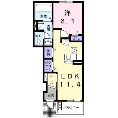 パインアベニューⅡ 105【管理NO：1-025408201-01040】 ★家具家電は申し込み後に搬入します★ ★2026年09月上旬入居可能★の外観画像