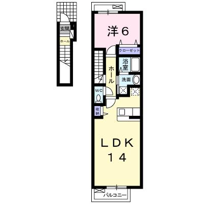 サンパティーク 202【管理NO：1-015824101-02020】 ★家具家電は申し込み後に搬入します 2026年09月上旬入居可能の外観画像