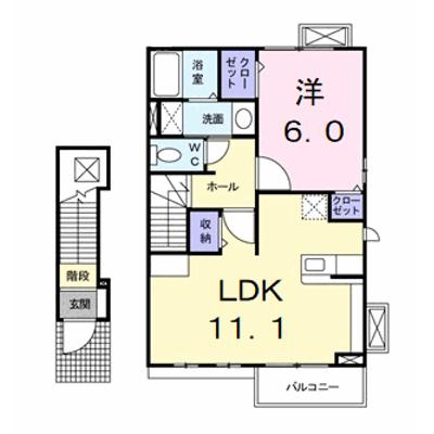 アビタシオン・ピュール 203【管理NO：1-016469001-02030】 ★家具家電は申し込み後に搬入します★ ★2026年09月上旬入居可能★の外観画像