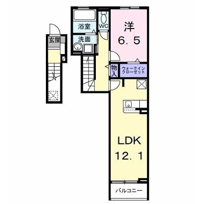 ＰＥＡＮＵＴＳ（ピ－ナッツ） 205【管理NO：1-028375501-02040】 ★家具家電は申し込み後に搬入します 2026年10月上旬入居可能の外観画像